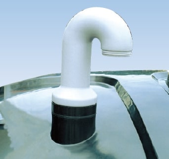 [Top of tank nozzle (100A socket part)] Air vent
